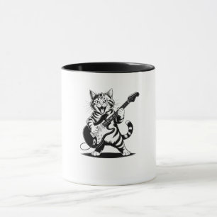Rockstar-Katze-Gitarrensolo – Lustiges Geschenk fü Tasse