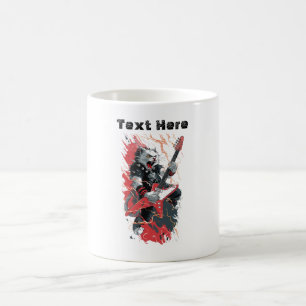 Rockstar-Katze Kaffeetasse