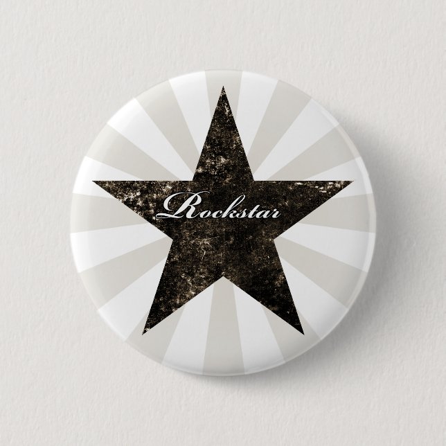 Rockstar Knopf (Schmutzbeschaffenheiten - Button (Vorderseite)