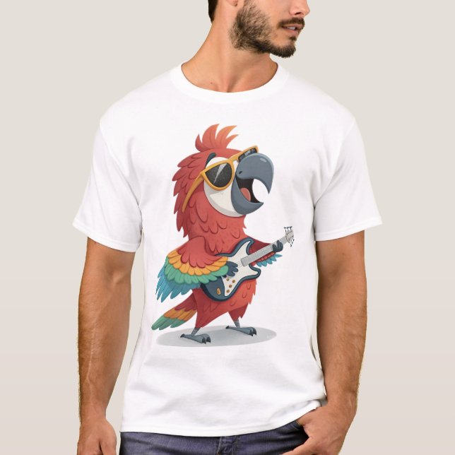ROCKSTAR MACAW T-Shirt (Vorderseite)