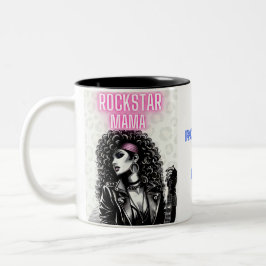Rockstar Mama: Channel Deine innere Rock-Goddess Zweifarbige Tasse