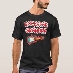 Rockstar Opa E-Gitarre Rock Fan Mutter F T-Shirt