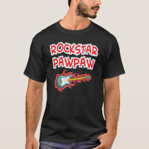 Rockstar Papaya E-Gitarre Rock Fan Mutter Ma T-Shirt