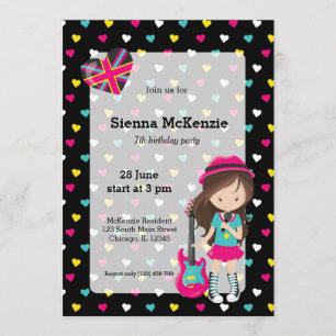 Rockstar-Party Einladung