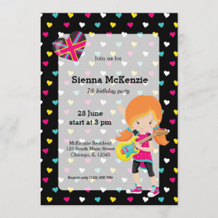 Rockstar-Party Einladung