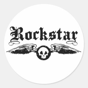 Rockstar Runder Aufkleber