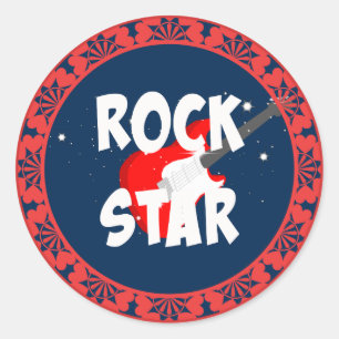 "Rockstar" Runder Aufkleber