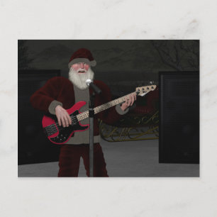 Rockstar Santa Postkarte