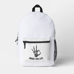 Rockstar-Skeleton-Braut-Squad Party-Tasche Bedruckter Rucksack