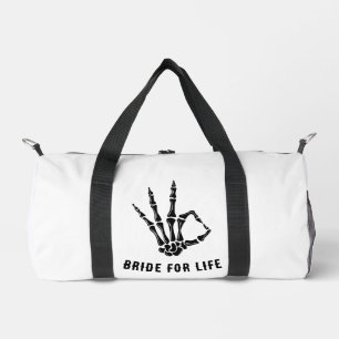Rockstar-Skeleton-Braut-Tasche Duffle Bag