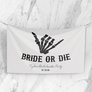 Rockstar Skeleton Junggeselinnen-Abschied überbrüc Banner
