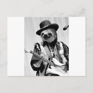 Rockstar Sloth #2 Postkarte