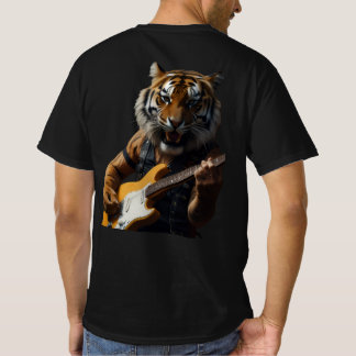 Rockstar Tiger mit Electric Guita T-Shirt