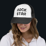 Rockstar Truckerkappe<br><div class="desc">Glauben Sie wie ein Rockstar mit diesem modernen und unbedeutenden Textentwurf. Völlig kundengerecht mit Ihren Lieblingsfarben.</div>