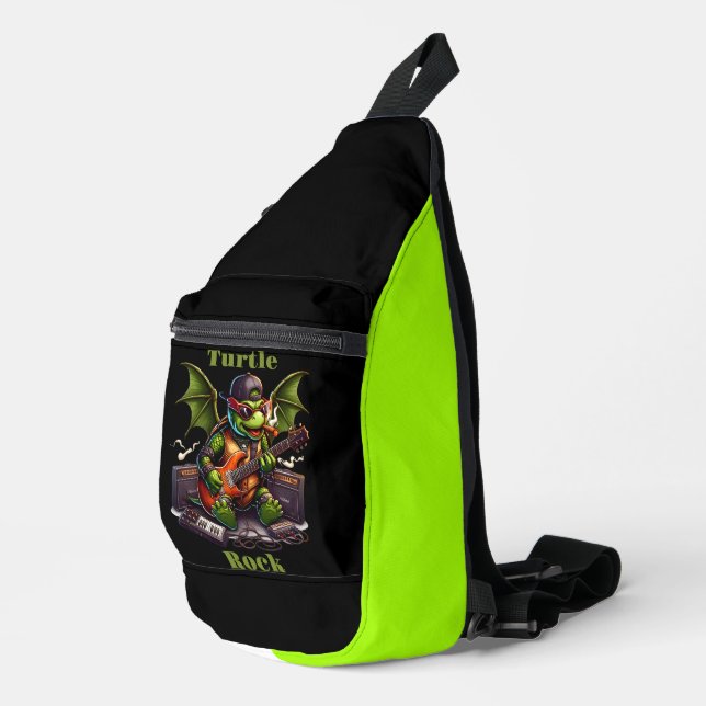 Rockstar Turtles Midnight Jam Session Crossbody Bag (Rechte Ecke)