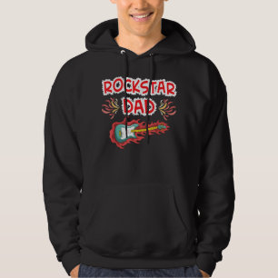 Rockstar-Vater E-Gitarre Rock-Fan Vatertag Hoodie