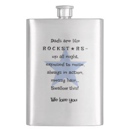 Rockstar-Vater, Geschenk für Papa, Geburtstag, Mus Flachmann
