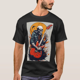 Rockstar Vibes: Skull & Cooler T - Shirt