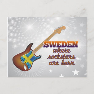 Rockstars sind in Schweden geboren Postkarte