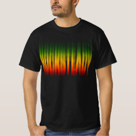 Rocksteady verschwommene Wirkung Typografie Rasta  T-Shirt