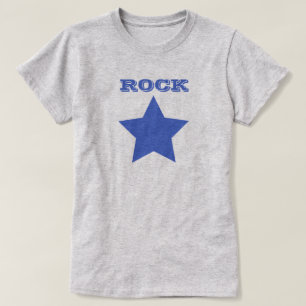 ROCKSTERN Navy Blue Star Women's Basic T - Shirt