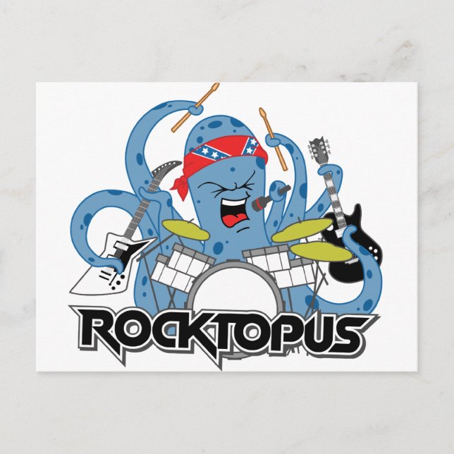 Rocktopus Postkarte (Vorderseite)