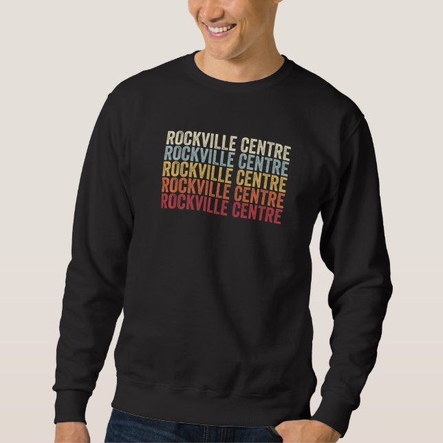 Rockville Centre New York Rockville Centre NY Retr Sweatshirt (Vorderseite)