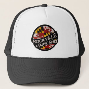 Rockville Maryland Fahnenwaggon Truckerkappe