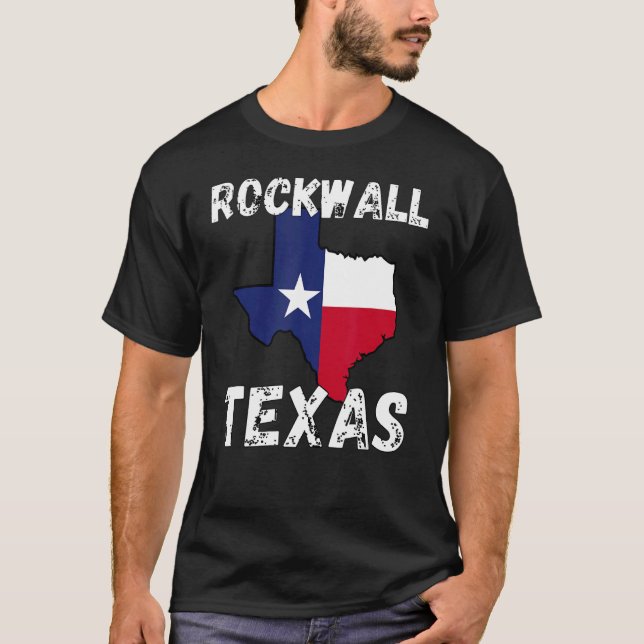 Rockwall TX Texas Shirt Texas Cities Shirt (Vorderseite)