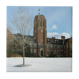 Rockwell im Winter am Grove City College Fliese