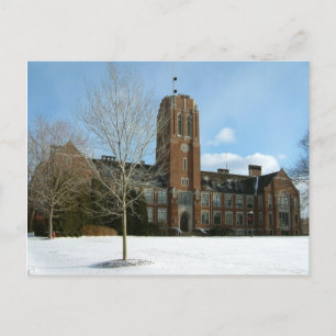 Rockwell im Winter am Grove City College Postkarte