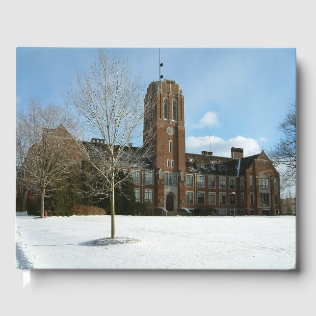 Rockwell im Winter in der Grove City Uni Gästebuch (Vorderseite)