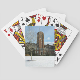 Rockwell im Winter in der Grove City Uni Spielkarten