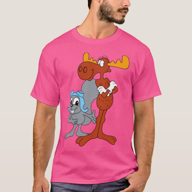 Rocky and Bullwinkle friend T-Shirt (Vorderseite)