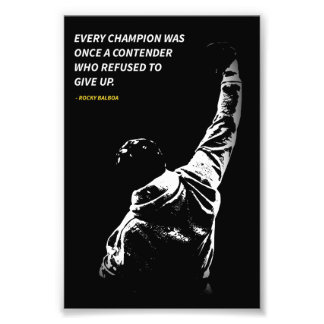Rocky Balboa quotes Photo Enlargement Fotodruck