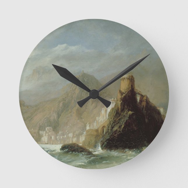 Rocky Bay Runde Wanduhr (Vorderseite)