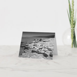 Rocky Beach Custom Note Card Dankeskarte