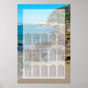 Rocky Beach Hochzeitskarte Poster