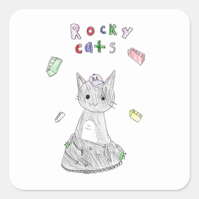 Rocky Cats Aufkleber (Vorderseite)