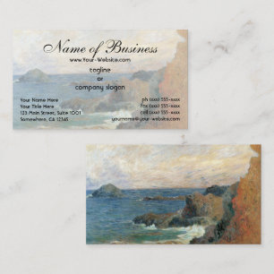 Rocky Coast von Paul Gauguin Visitenkarte