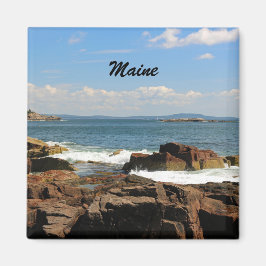 Rocky Coastline von Maine Magnet