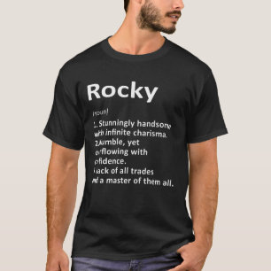 Rocky Definition Personalisiert Name Funny Geburts T-Shirt