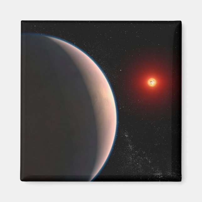 Rocky Exoplanet GJ 486 B Orbit A Red Dwarf Star Magnet (Vorne)