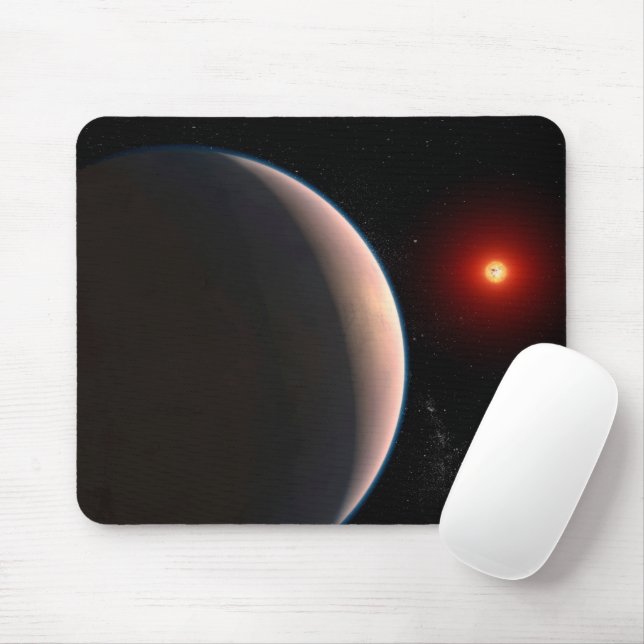 Rocky Exoplanet GJ 486 B Orbit A Red Dwarf Star Mousepad (Mit Mouse)