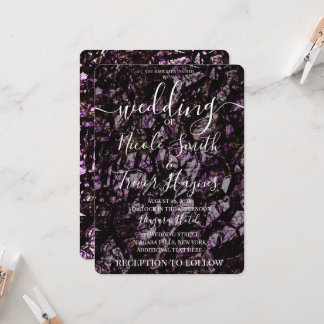 Rocky Grunge Textur Hochzeit Einladung