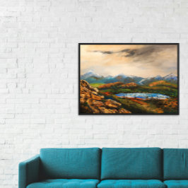 "Rocky Heights" Landschaftsmalerei Fotodruck