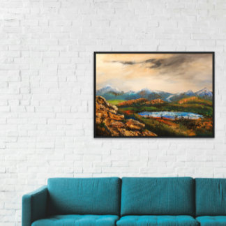 "Rocky Heights" Landschaftsmalerei Fotodruck