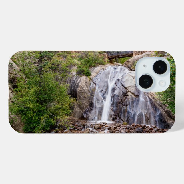 Rocky Helen Hunt Falls iPhone Case (Rückseite (Horizontal))