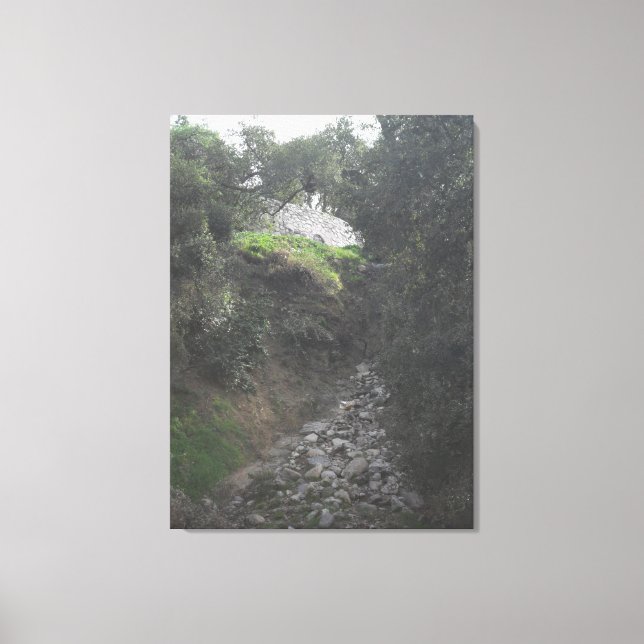 Rocky Hill am Unteren Arroyo Seco Nature Trail Leinwanddruck (Vorderseite)