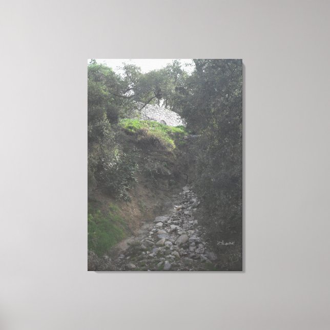 Rocky Hill am Unteren Arroyo Seco Nature Trail Leinwanddruck (Vorderseite)